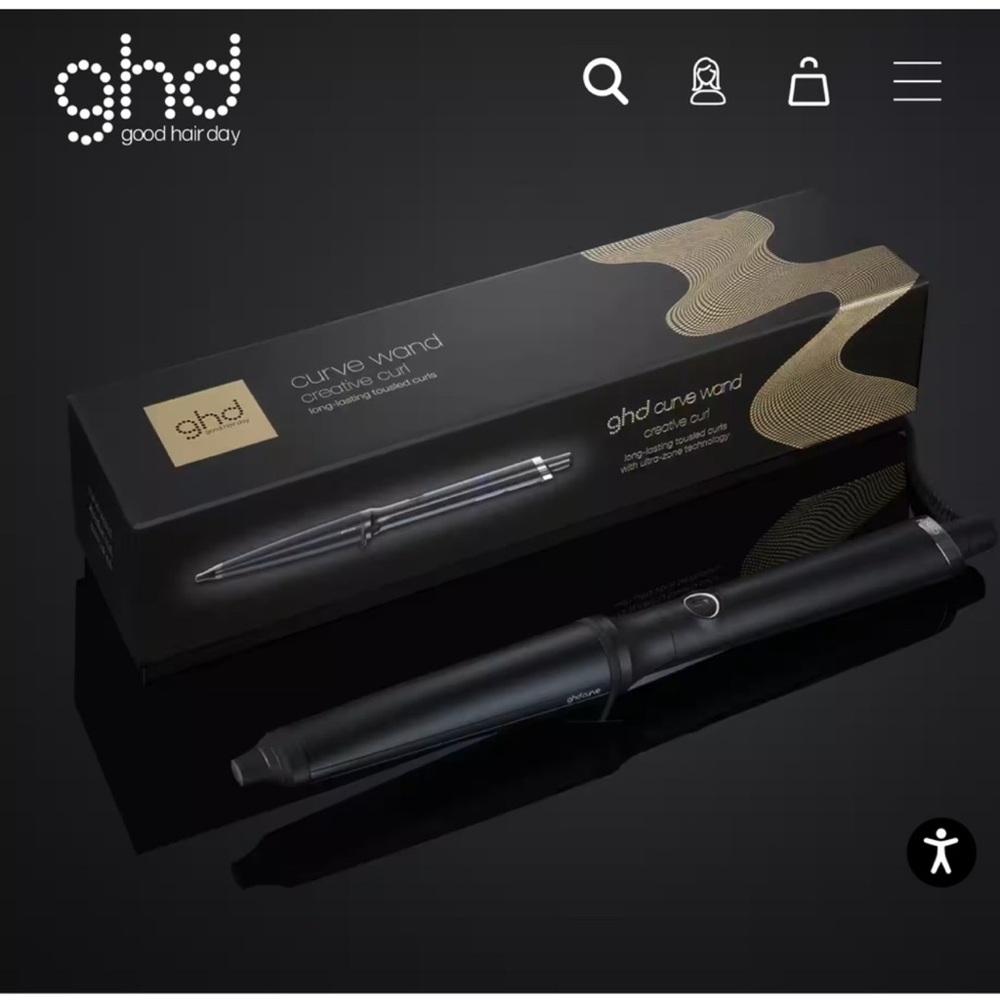 GHD curling wand | curling iron | creative curve
